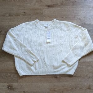 NWT TOPSHOP Cream Oversize Women's Knit Sweater 4-6 Petite